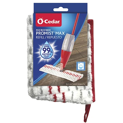 O-Cedar ProMist MAX 173579 Mop Refill, Microfiber, White