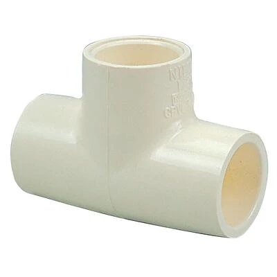 CPVC Pipe Pressure Tee, Hot or Cold, 1/2 In., 10-Pk.