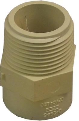 Nibco T00075C CPVC Pipe Adapter, 1 In. MIP