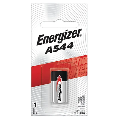 Energizer A544BPZ Miniature Zero-Mercury Battery, 6 V Battery, 178 mAh, A544 Battery, Alkaline, Manganese Dioxide