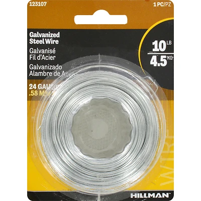 Hillman 123107 Galvanized Hobby Wire, 24-Gauge, 250-Ft.