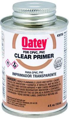 Oatey 30750 Clear Pipe Primer & Cleaner, 4 oz.