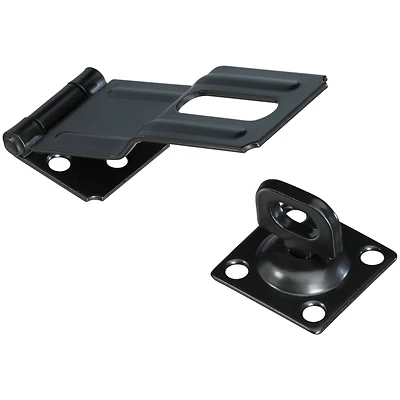 Safety Hasp, Swivel, Black, 4-1/2 In.