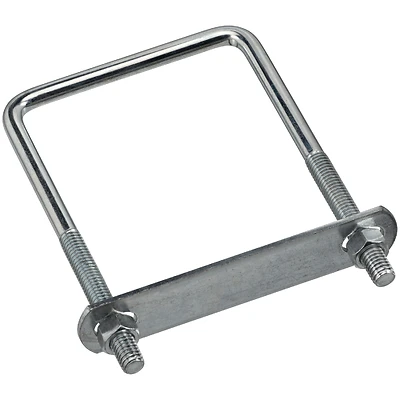 National Hardware N245-001 U-Bolt With Plate & Hex Nuts, Zinc, 3/8 x 5 In.
