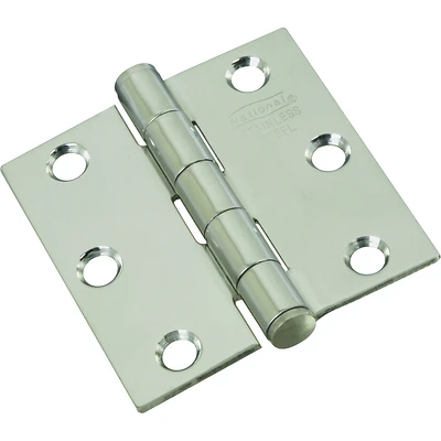 Door Hinge, Stainless Steel, 2-1/2 In.