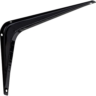 Shelf Bracket, Black, 6 x 8 In.