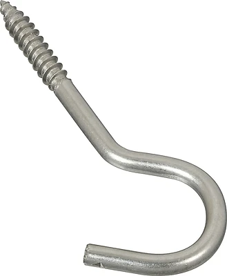 National Hardware N220-814 Screw Hook, Stainless Steel, 1/4 x 4-1/4 In.