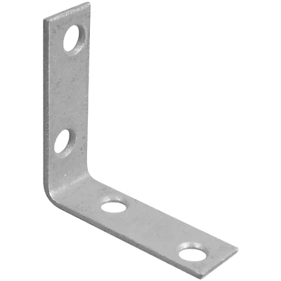 National Hardware N208-744 Galvanized Corner Brace, 2 x 5/8 In., 4-Pk.