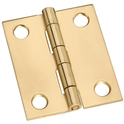 National Hardware N211-359 Broad Hinges, 1-1/2 In., Brass, 2-Pk.