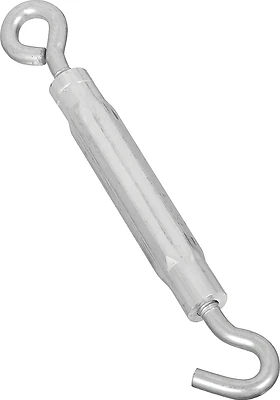 National Hardware N221-952 Turnbuckle, Hook & Eye, Stainless Steel, 1/4 x 7-1/2 In.