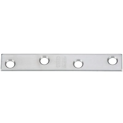 National Hardware N348-375 Mending Brace, Stainless Steel, 4 x 5/8 In.