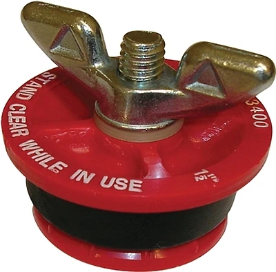 Oatey 33400 Gripper 1-1/2 In. Plastic Mechanical Test Plug, Red