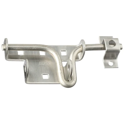 National Hardware N342-659 Stainless Steel Slide Bolt Gate Latch, 6-1/2 In. X 3 In.