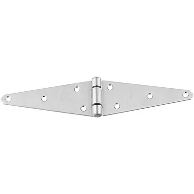 National Hardware N342-485 Strap Hinge, Stainless Steel, Fixed Pin, 6 In.