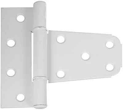 National Hardware N342-568 Gate Tee Hinge, Aluminum, White, 3-1/2 In.