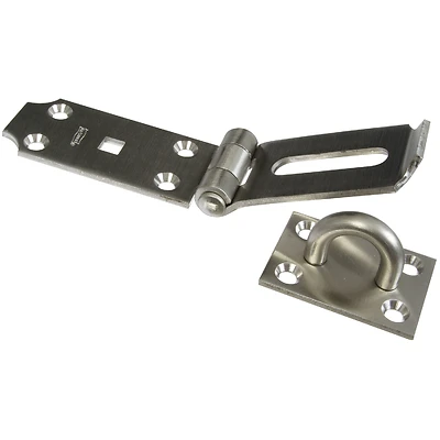 National Hardware N342-550 Safety Hasp, Stainless Steel, 7-1/2 In.