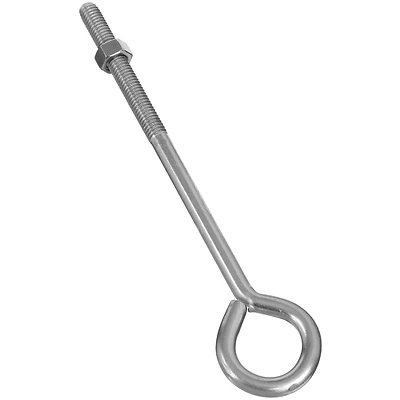 National Hardware N221-671 Eye Bolt, Stainless Steel, 3/8-16 x 8 In.