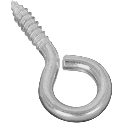 National Hardware N185-991 Screw Eye, #2, 2-5/8 In., Zinc, 2-Pk.