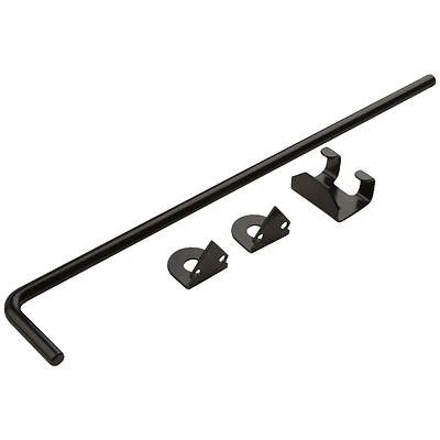 Adjustable Cane Bolt, Black, 1/2 x 18 In.
