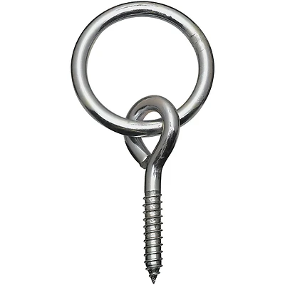 National Hardware N220-640 Hitch Ring, Zinc, 5/16 x 3-1/4 In.