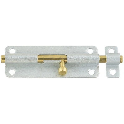 National Hardware N151-910 Barrel Bolt, Galvanized, 5-Inch