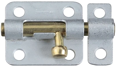 National Hardware N151-852 Door Barrel Bolt, Galvanized, 2-1/2 In.