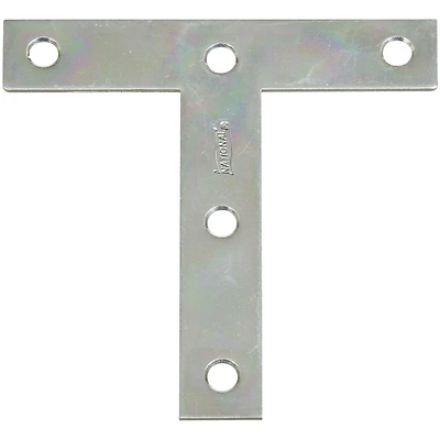 National Hardware N266-445 T-Plate, 4 In., Zinc-Plated Steel
