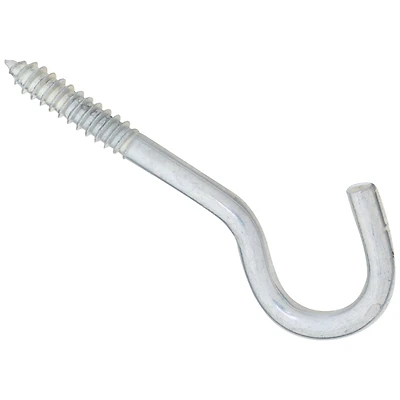 National Hardware N220-871 Screw Hook, Zinc, 5/16 x 4-1/2 In.