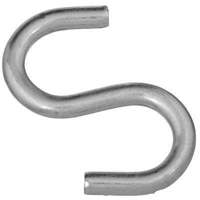 Open S Hook, Heavy-Duty, Steel, 3 In.