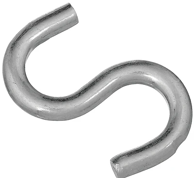 Open S Hook, Heavy-Duty, Steel, 2-1/2 In.