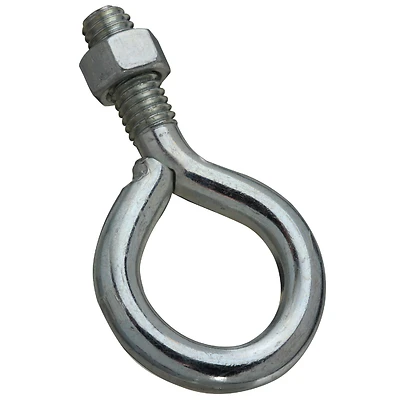 National Hardware Eye Bolt with Nut, Zinc, 3/8 x 3 In.