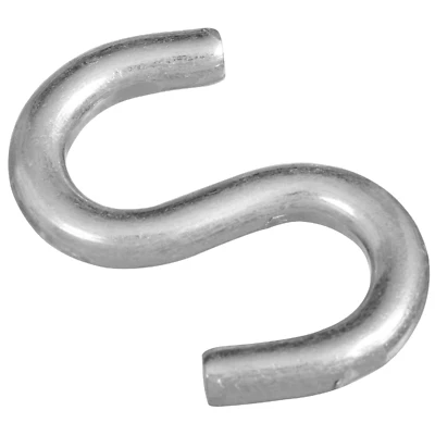 Open S Hook, Heavy-Duty, Steel, 2 In.