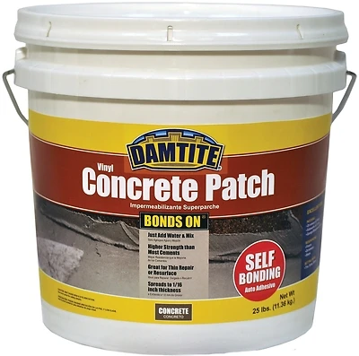 Damtite 04025 Bondson Vinyl Concrete Patch, Gray, 25 Lb.
