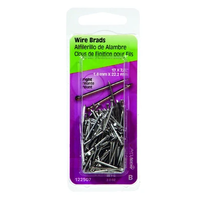 Wire Brads, Bright, 7/8-In. x 17, 2-oz.