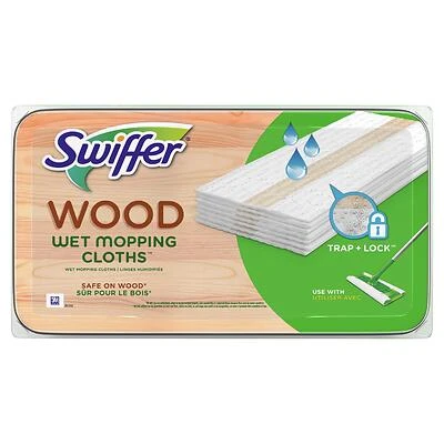 Swiffer Sweeper 59253 Floor Mopping Cloth, 20 Count Capacity, Cotton, White