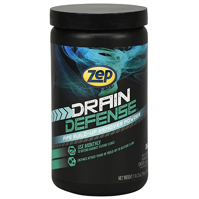 Zep ZDC16 Enzymatic Drain Build-Up Remover Powder, 18 oz.