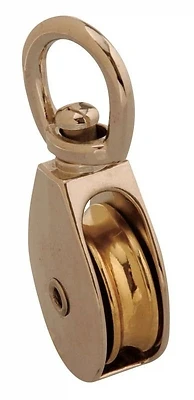 Campbell Rope Pulley, Single Swivel Eye, 1 In., 30 LB WLL