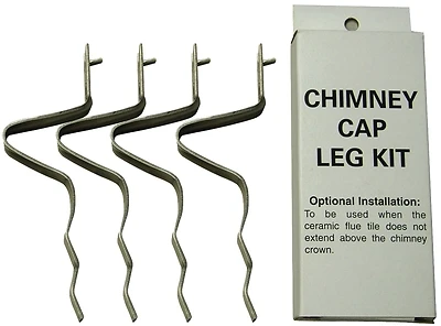 Shelter SCLK Chimney Cap Leg Kit, Stainless Steel, 4 Legs