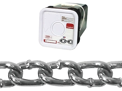 Campbell 0322026 Blu-Krome 2/0 Twist Link Machine Chain, 175 Ft.