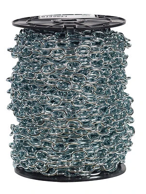 Campbell 0722927 Passing Link Chain, Bright Zinc, 2/0, 125 Ft.