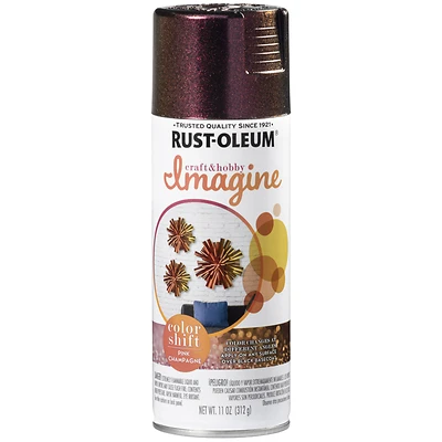Rust-Oleum Imagine 353468 Craft Spray Paint, Champagne/Pink, 11 Oz