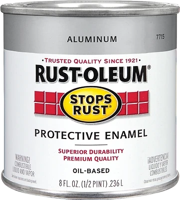 Rust-Oleum 7715730 Stops Rust Protective Enamel, Aluminum, 1/2 Pt