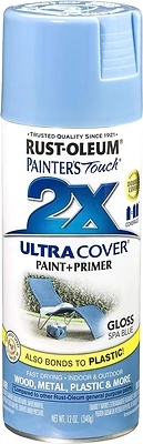 Painter's Touch 2X Spray Paint, Gloss Spa Blue, 12 oz.