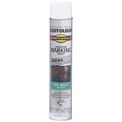 Professional Mega Marking Spray, White, 26-oz.