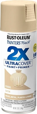 Painter's Touch 2X Spray Paint, Satin Fossill, 12-oz.