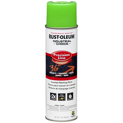 Rust-Oleum Industrial Choice 203023 Fluorescent Green Marking Paint, 17 Oz