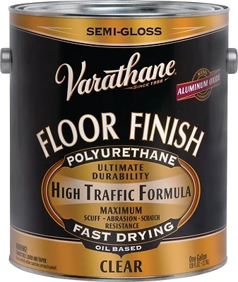 Varathane 214551 Premium Polyurethane Floor Finish, Oil-Base, Semi-Gloss, 1 Gal