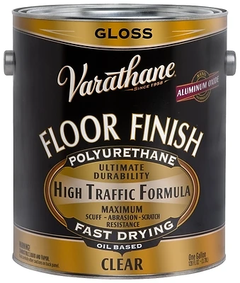 Varathane 214550 Polyurethane Floor Finish, Gloss, 1 Gallon