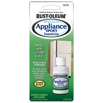 Rust-Oleum 203000 Appliance Touch-Up Paint, White, 0.6 oz