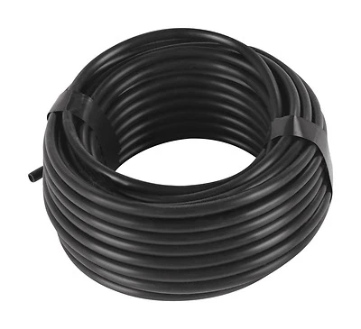 Raindrip 016005P Drip Watering Tubing, Black Polyethylene, 1/4-In. x 50 Ft.